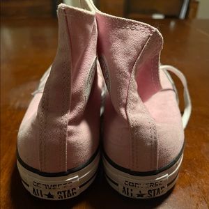 Pink high top Converse